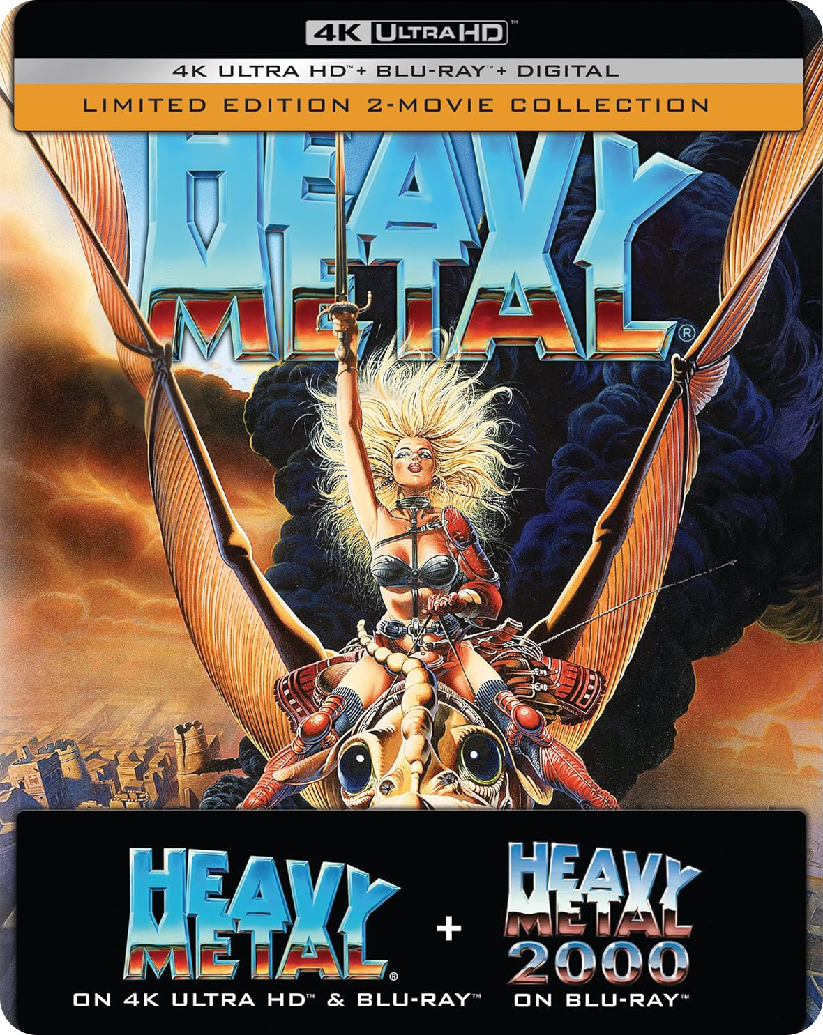 Heavy Metal 4K + Heavy Metal 2000 Blu-Ray (Limited Edition Steelbook)